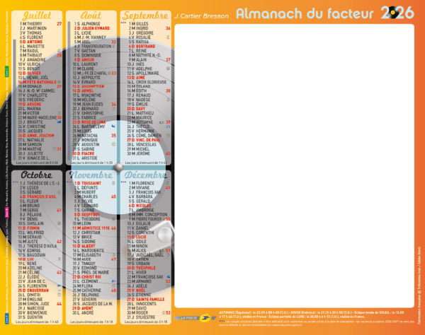 CALENDRIER EFFAÇABLE
