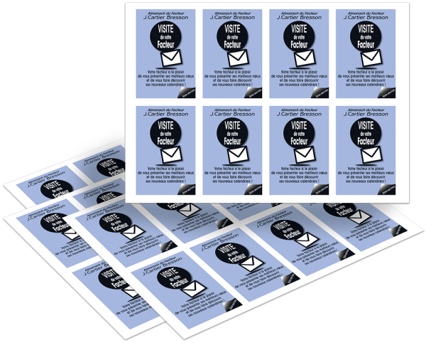 LOT DE 40 STICKERS AVIS DE PASSAGE – Image 4